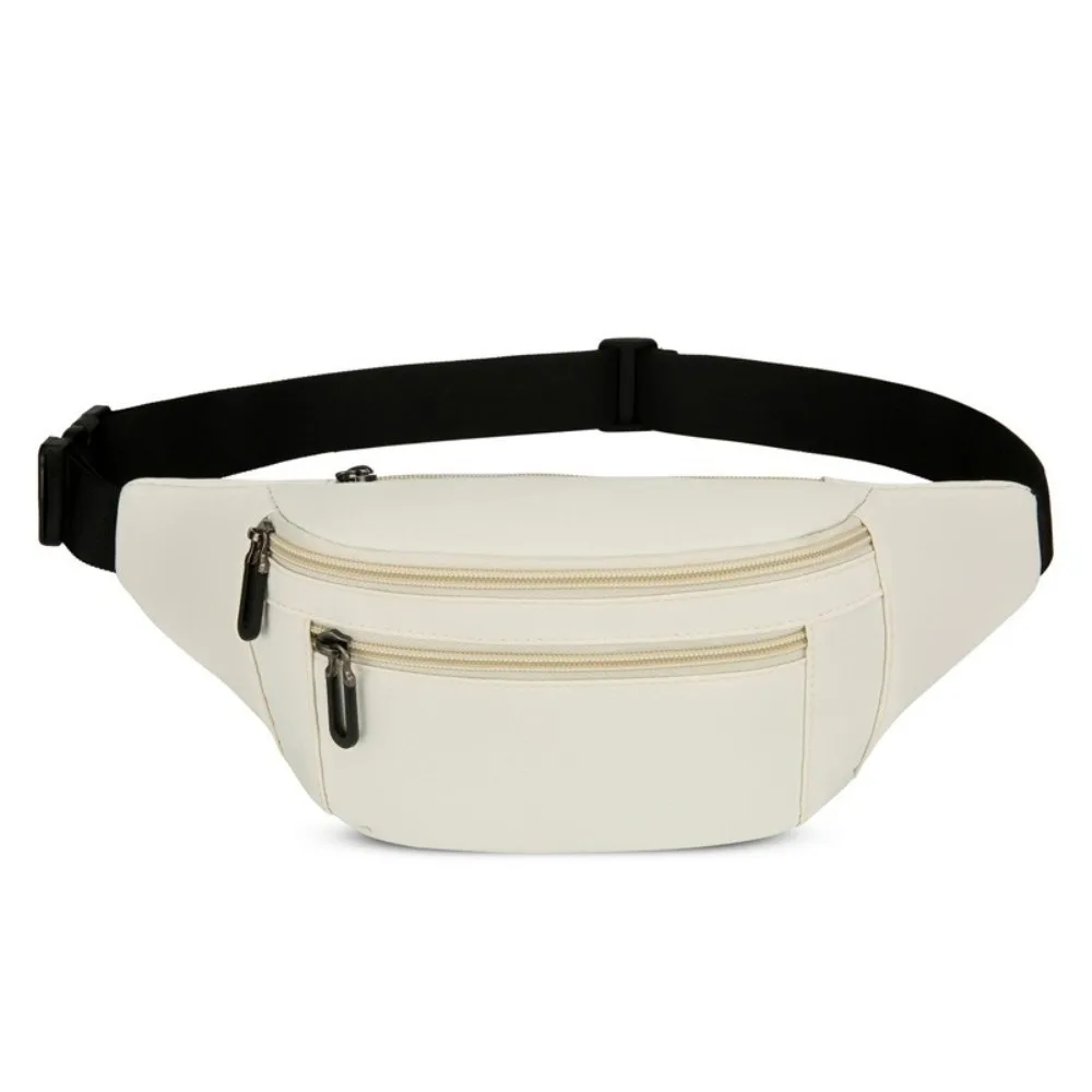 

Solid Color Oxford Waist Bag Waterproof Lightweight Sports Fanny Pack Multifunctional Large Capacity Mobile Phone Bag Outdoor