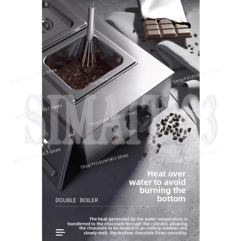 

220V Portable Commercial Electric Chocolate Melter – Home Tempering Furnace