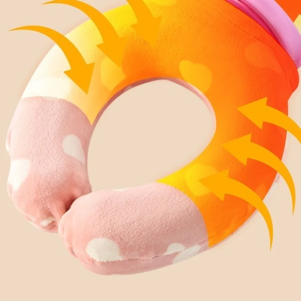 وسادة ثلج PVC على شكل حرف U للرقبة حقيبة الماء الساخن غطاء محبوك قابل لإعادة الاستخدام حقيبة تبريد جليدية للرقبة واقي رقبة محمول لركوب الدراجات #3