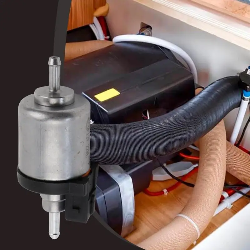 Car Heater Oil Pump Parking Heater Parts Metering Pump Low Noise Pulse Metering Pump 12V/24V Oil Supply Pump Replacement Parts