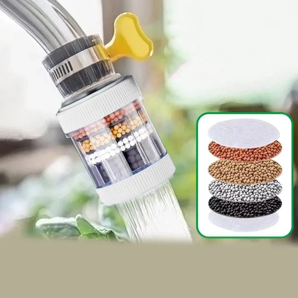 Removable And Washable 6-layer Faucet Filter Universals Splash-proof Water-saving Device Kitchen Tap Water Filter Nozzle