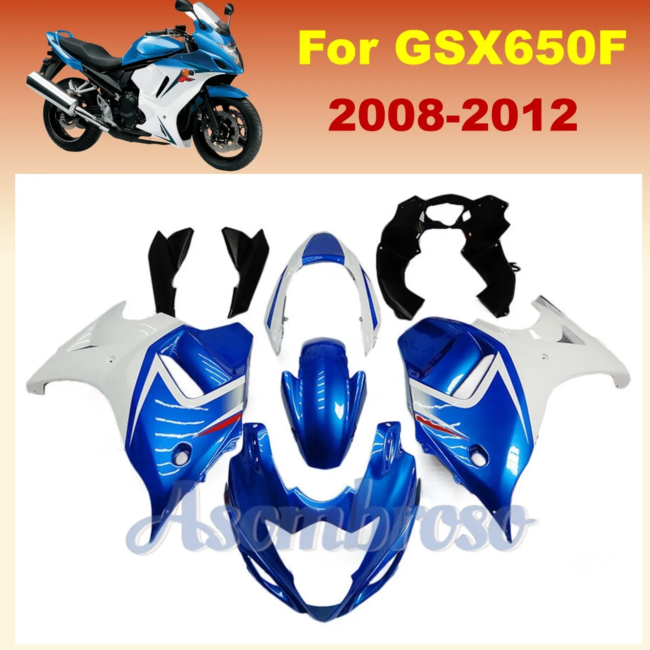 Injection Housing For GSX650F 2008 2009 2010 2011 2012 GSX 650F 08 09 10 11 12 OEM Factory Cheap Chinese fairing kit