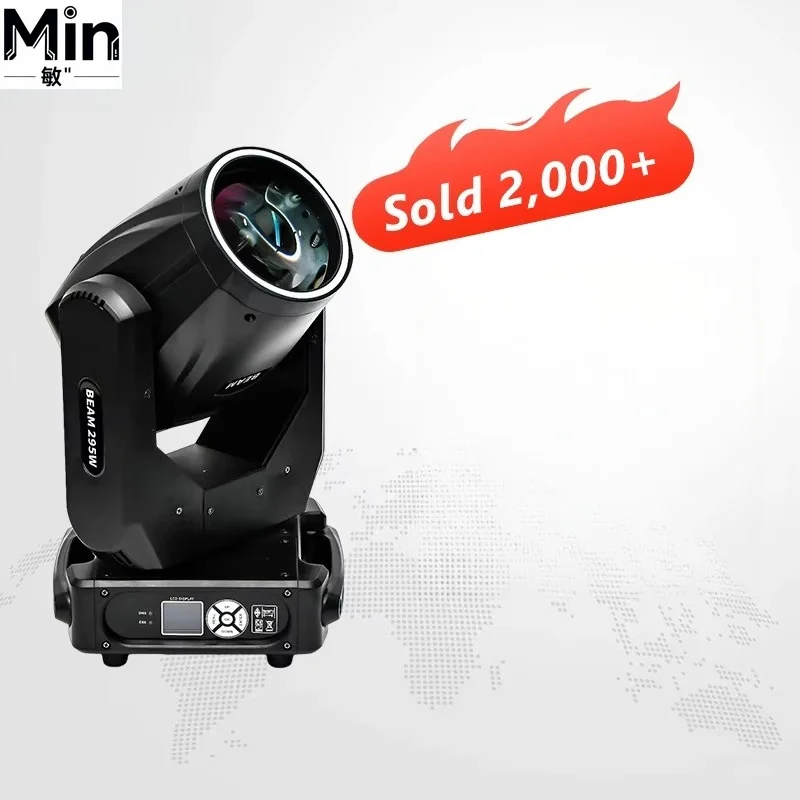 14R 295W Sharpy Beam DMX Moving Head Stage Light With LED Strip Ring for Disco DJ Night Club Bar Party