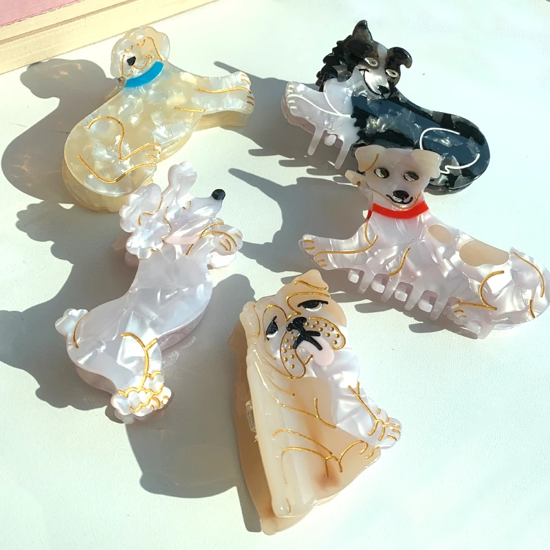 Cartoon Animal Dog Chihuahua Hair Clip Cute Border Collie Hair Accessories Poodles Hair Claws Jack Russell terrie Jewelry 머리핀