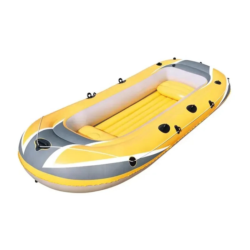 Professional 3 Person Pvc Material Inflatable Rowing Outdoor Sports Airboat