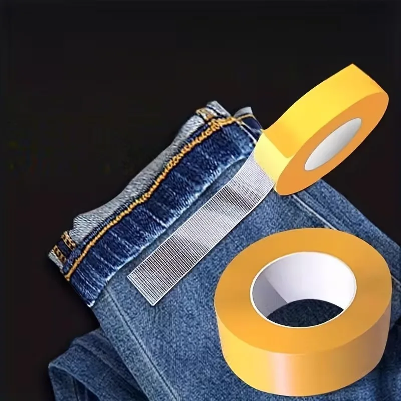 2 Rolls Super Sticky Fabric Double-Sided Tape, No Sew No Iron Invisible Pants Hem Tape Multifunctional Self-Adhesive Fixing Tape