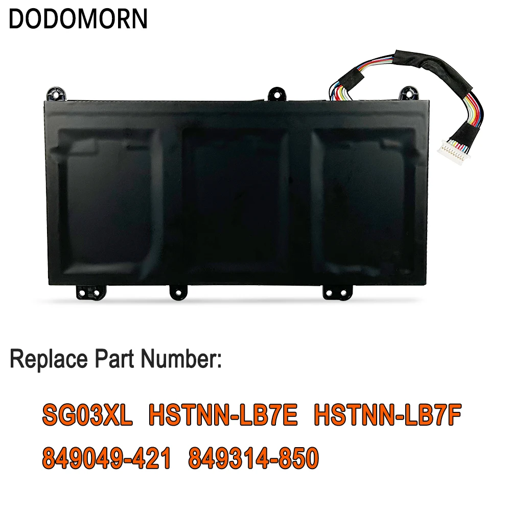 DODOMORN SG03XL Battery For HP Envy M7-U M7-U009DX U010DX 17-U011NR U163CL Notebook Series Laptop HSTNN-LB7F 11.55V 61.6Wh