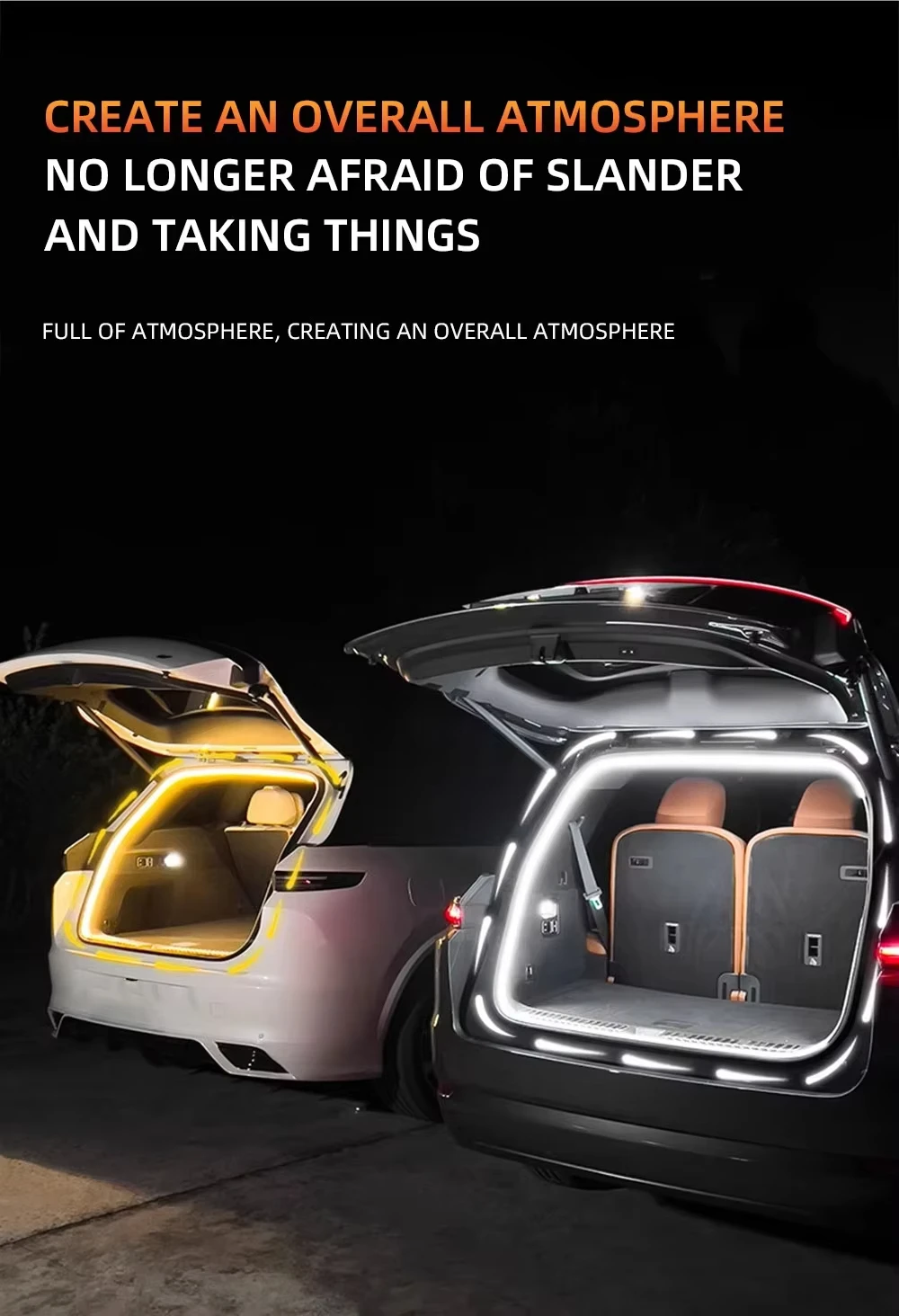 

LED Car Trunk Light for LI Lixiang L7 L8 L9 Tailgate Ambient Mood Lighting Strip Compatible with Leading Ideal Models