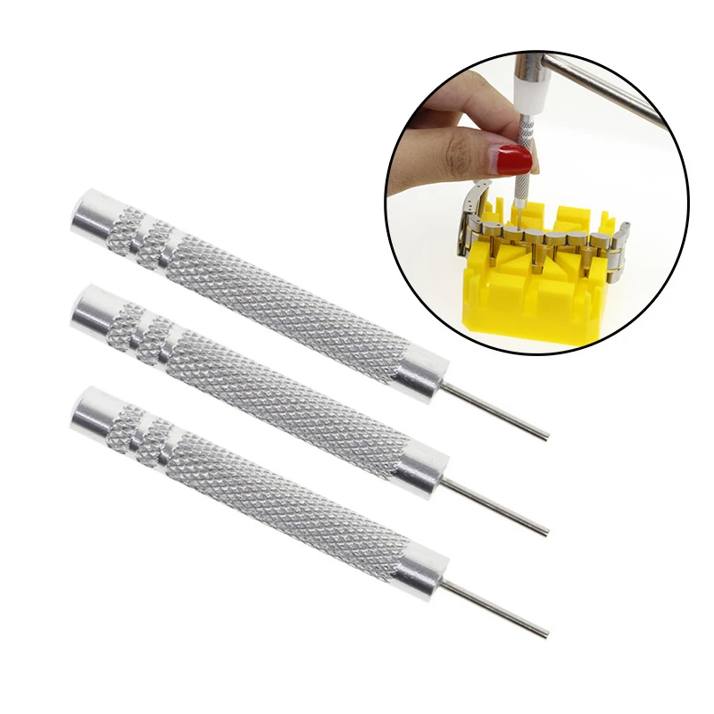 0.8/0.9/1.0mm Watchband Bracelet Pin Punch Watch Strap Steel Punch Link Pin Remover Repair Tool Watchmaker Accessories