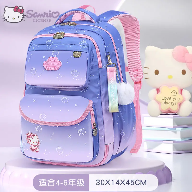 Sanrio Hello Kitty Cinnamoroll Anime Kawaii tornister Cute Cartoon Kuromi o dużej pojemności lekki wodoodporny plecak prezenty