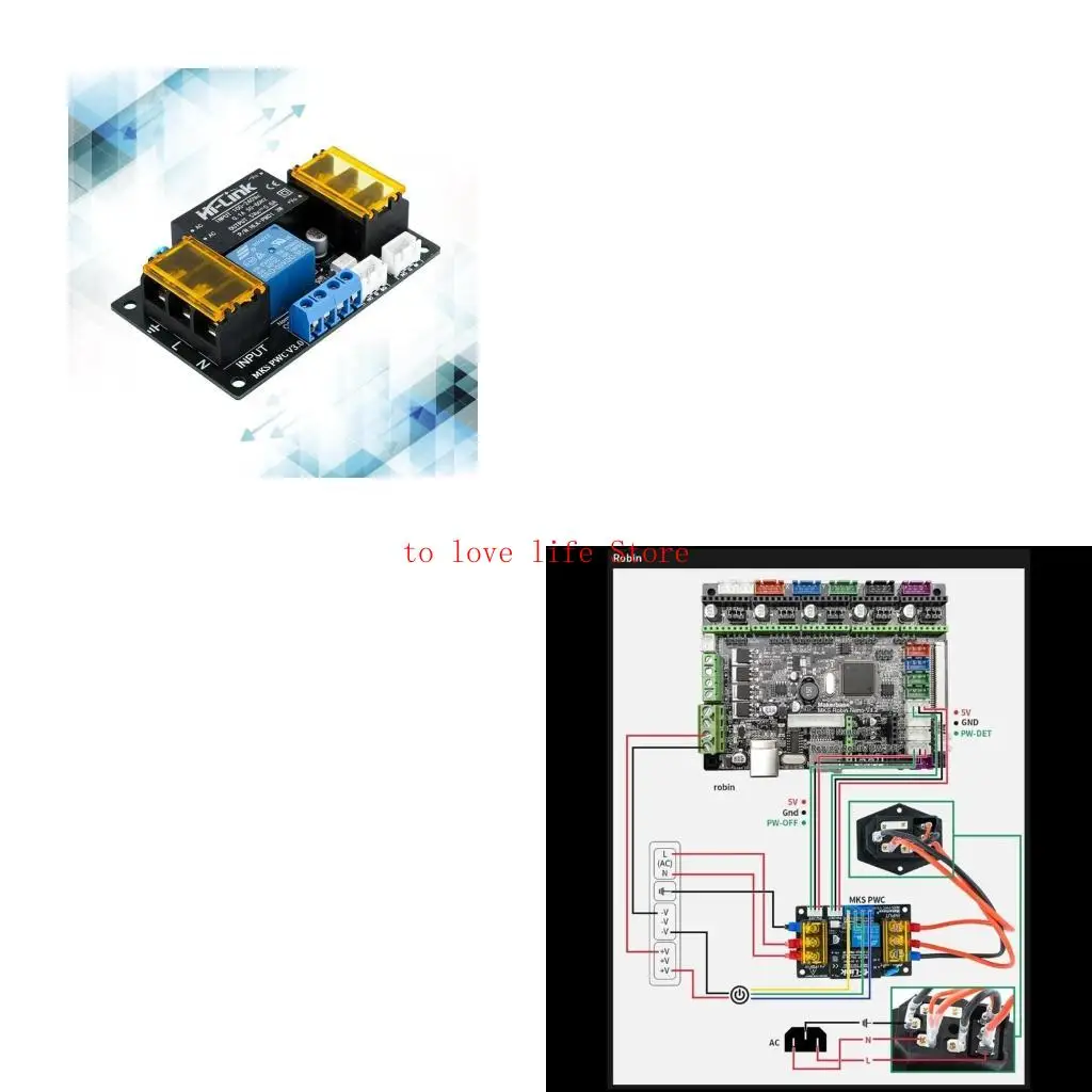 

Printer Intelligent Power Off MODULE MKS PWC Автоматический модуль выключения