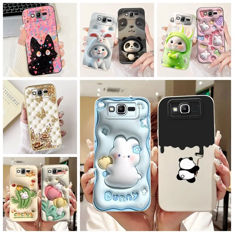 For Samsung J2 Prime G532M Case J2Prime Cartoons flower Soft Silicone Back Cover For Samsung Grand Prime Plus SM-G532F Funda