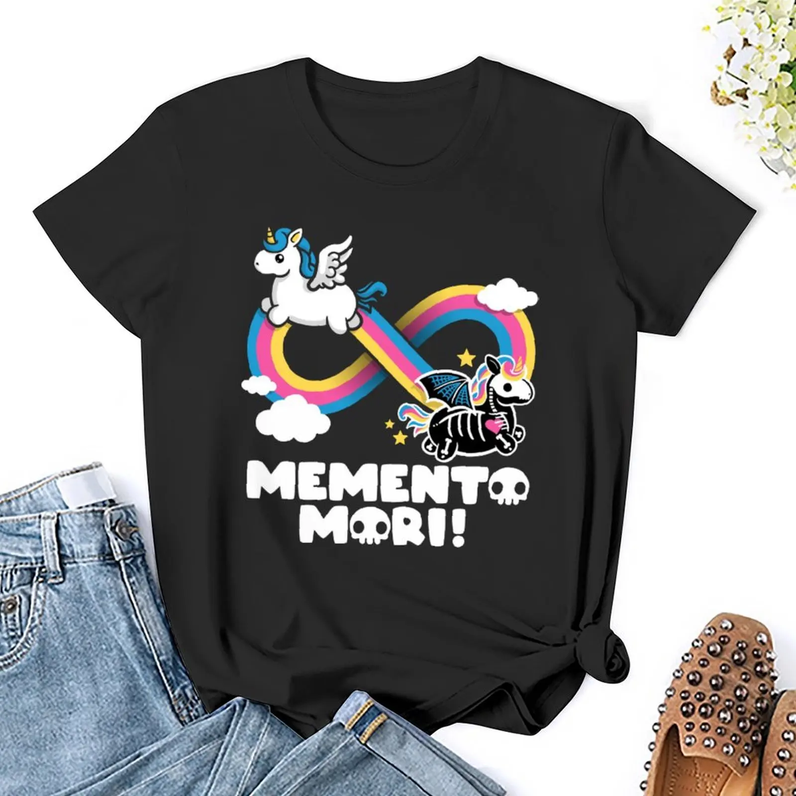 Infinity Memento Mori For Sale T-shirt Crewneck Move T-shirts Vintage Aactivity Competition Joke