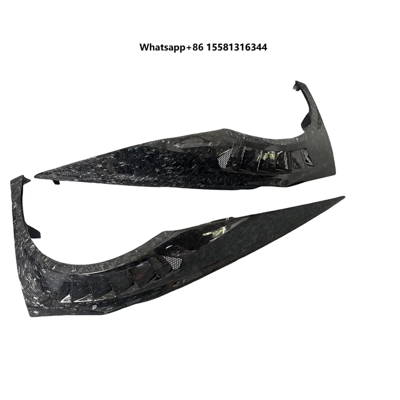 V-style LP610 air Outlet Mudguard for  Huracan LP580 LP610 Dry Forged Carbon Fiber Mudguard Car Fender