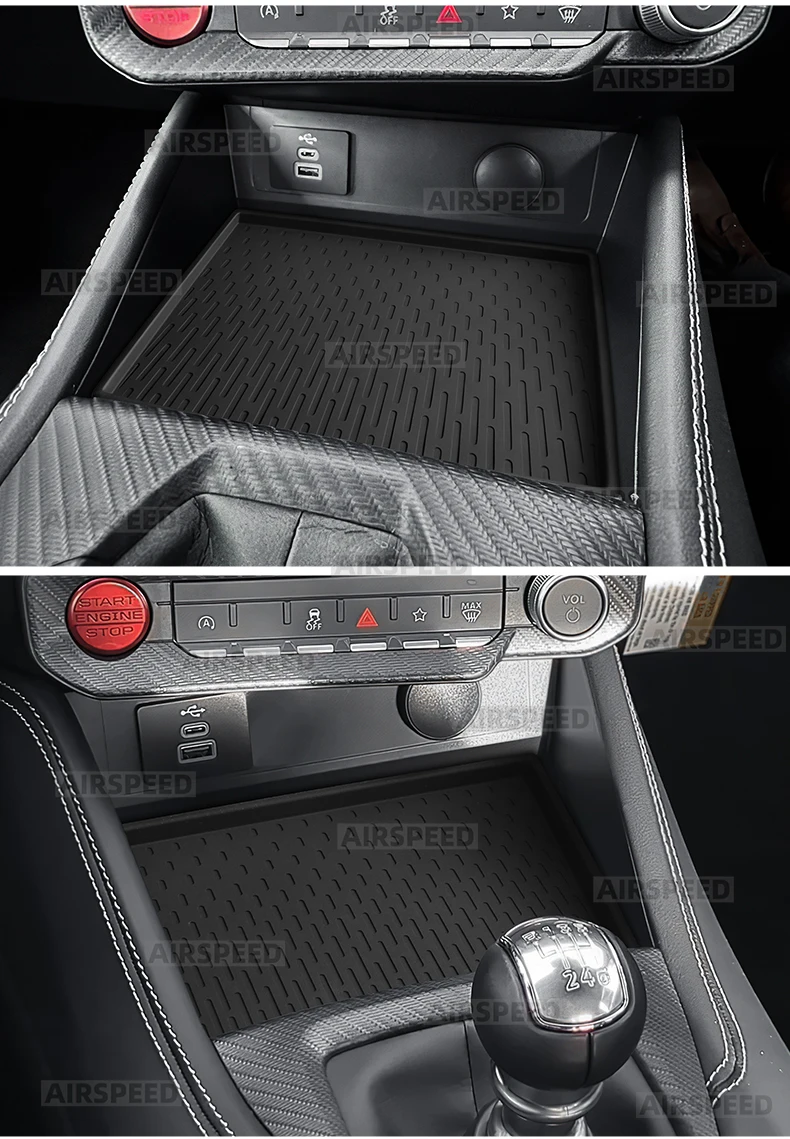 Kabelloses Ladepad für Ford Mustang GT Dark Horse EcoBoost 2025 2026 2027 Auto Silikon Rutschfeste Schutzmatte Staubdichte Matte – Detail 9