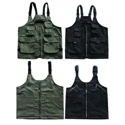 Barbecue Apron Outdoor Camping Vest Storage Bag Apron for Photography Backyard Picnics