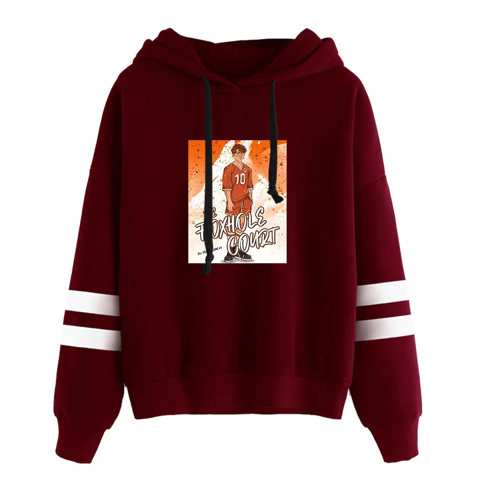 

The Foxhole Court Merch винтажная уличная одежда 90-х годов толстовки с капюшоном для девочек укороченный модный спортивный пуловер с кошачьими ушками