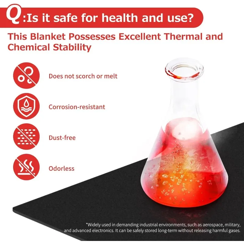 2 مللي متر/5 مللي متر ألياف الكربون قبل المؤكسد لحام بطانية مقاومة للحريق حصيرة مقاومة للحرارة لهب النسيج الكربون ورأى لحام #6