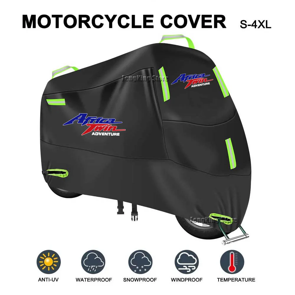 

For Honda Africa Twin CRF1100 CRF1100 L Motorcycle Cover UV Protective Dustproof Snowproof Outdoors Rain Waterproof Cover