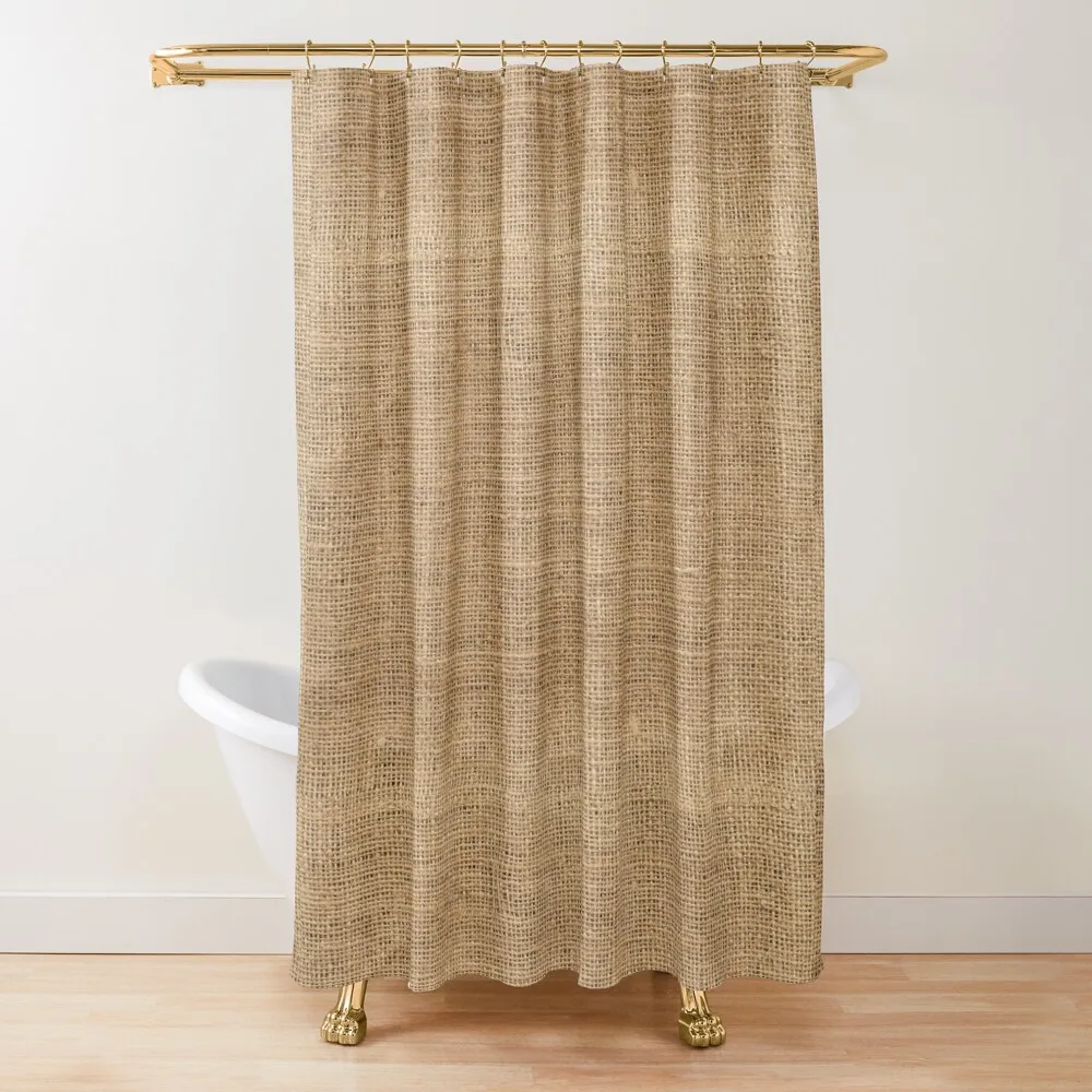 

Burlap Shower Curtain Bathroom Shower Set Washable Waterproof Fabric Shower Bathroom Decor Bathroom And Products Curtain