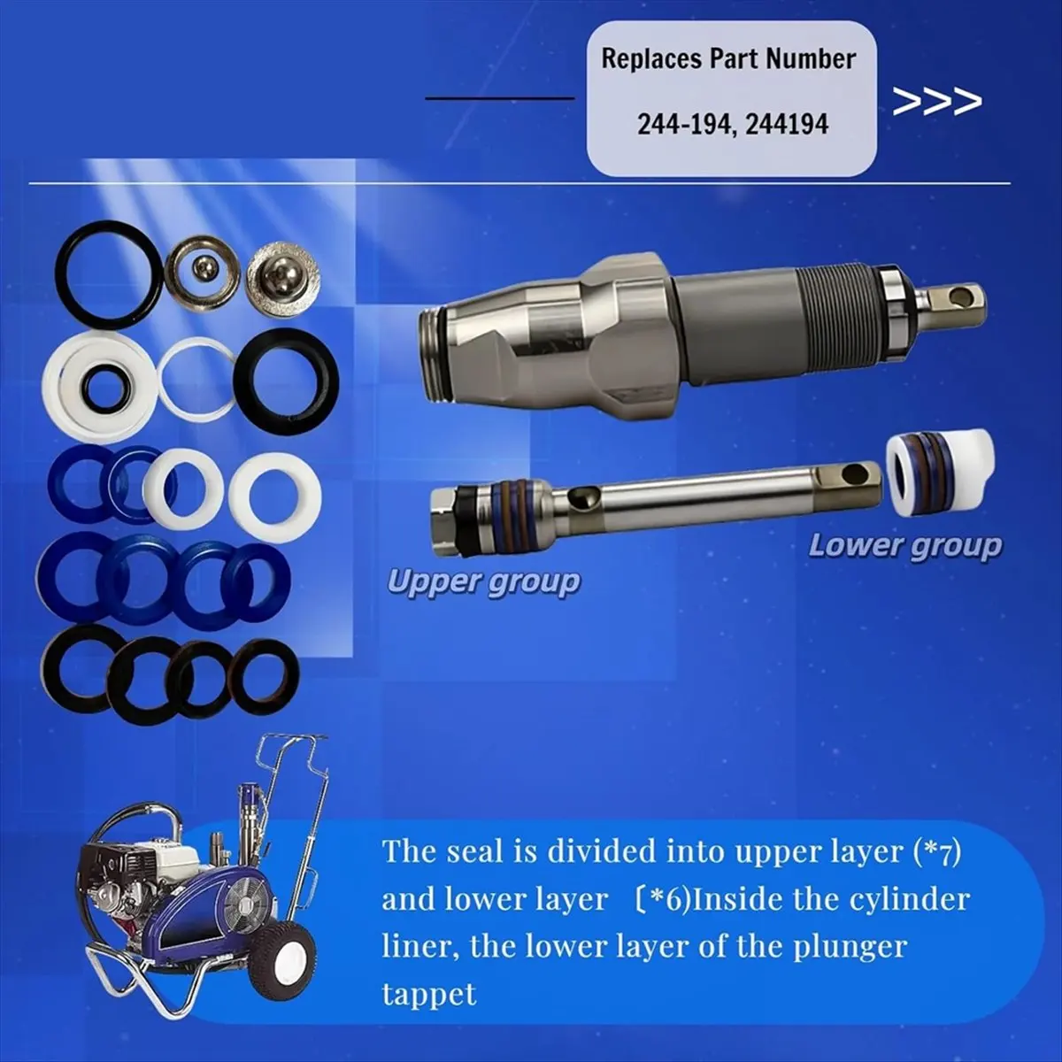 y459a-j~repuestos-para-pulverizador-de-pintura-390--paquete-de-4-kit-de-reparacion-de-bomba-244194-210-230-295-390-395-490-495-595-3400