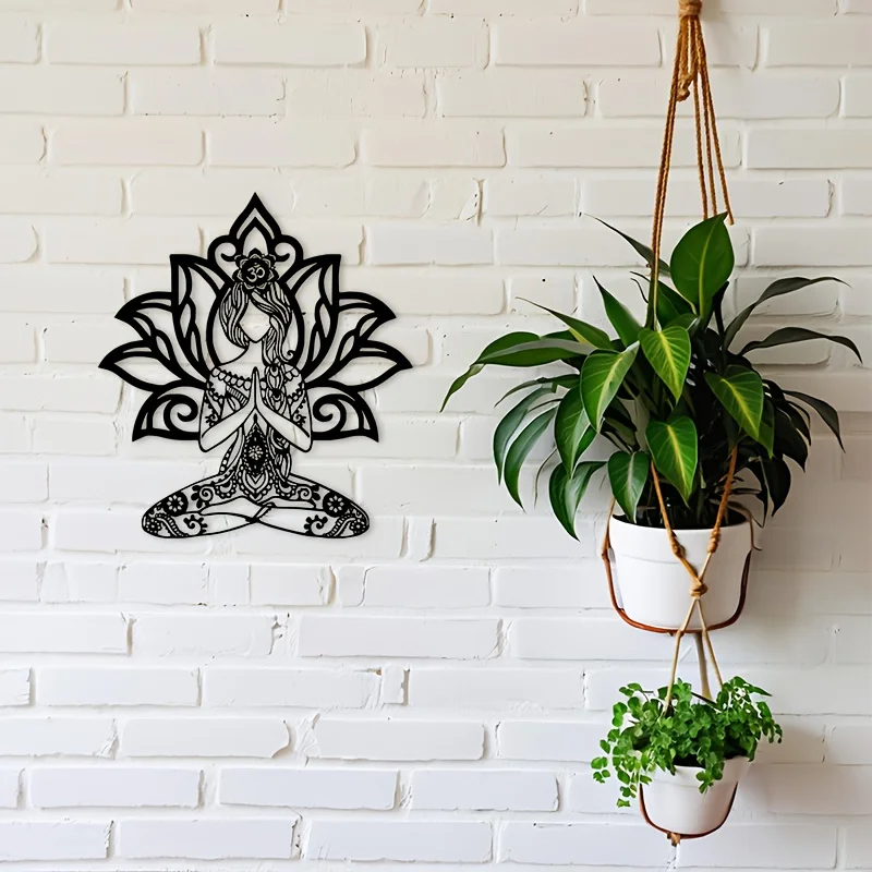 

2D плоская металлическая настенная декоративная табличка с силуэтом черной кошки в минималистичном стиле, 1 шт. – Современный линейный декор для гостиной