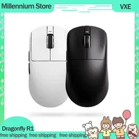 New VXE Dragonfly R1 Series 2.4G Wireless Mouse R1 Pro Max PAW3395 Lightweight Low Delay FPS Gaming Mouse For Win Mac Linux Mice