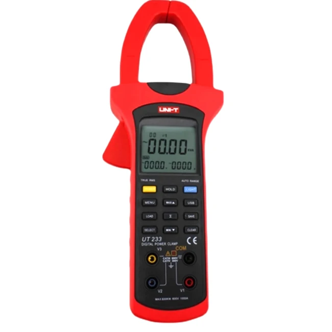 UT233 UT243 /B Digital Clamp-on Harmonic Power Meter, Voltage and Power Measuring Instrument, Electrical Parameters