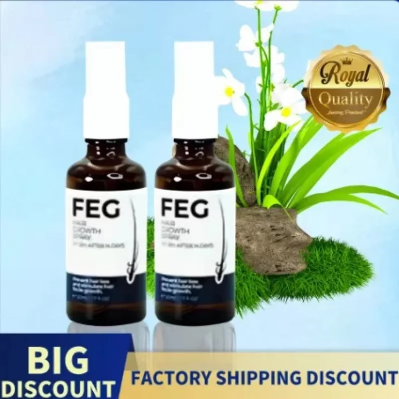 FEG Organicn Hair Oil Spray By 38% AFTER 14 DAYs  Friendly to all users For Thicker Long Hair-50ML