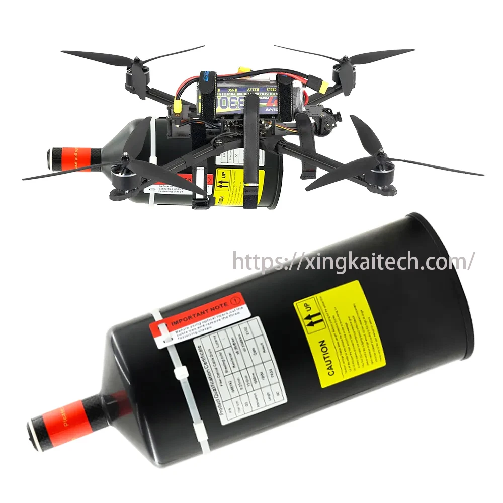 وحدة بيانات صورة الألياف الضوئية FPV 2.0 إصدار خفيف للغاية 3-30 كجم وحدة موسع التتابع وحدة نقل السماء الارتباط البصري