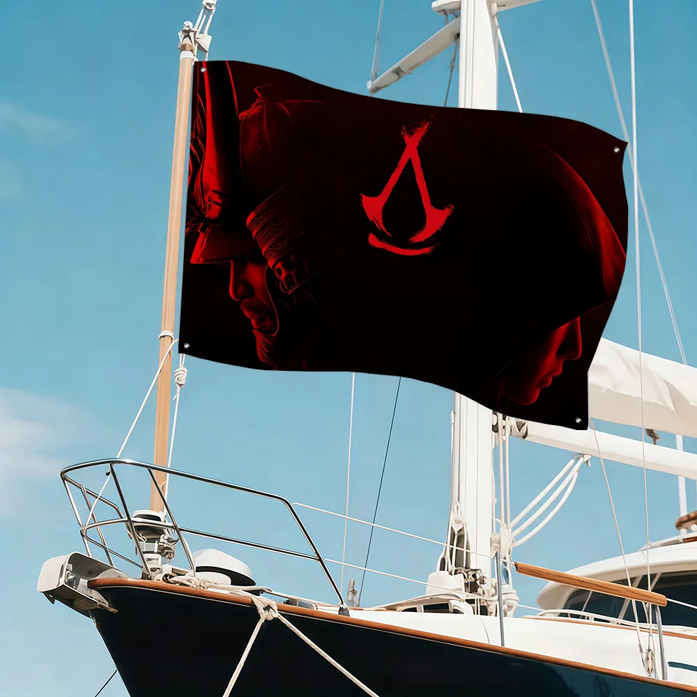 Game Assasin C-Creed S-ShadowsE-ES flag Art Sci Fi Room Home Decor Wall Mount Home Decor Banner