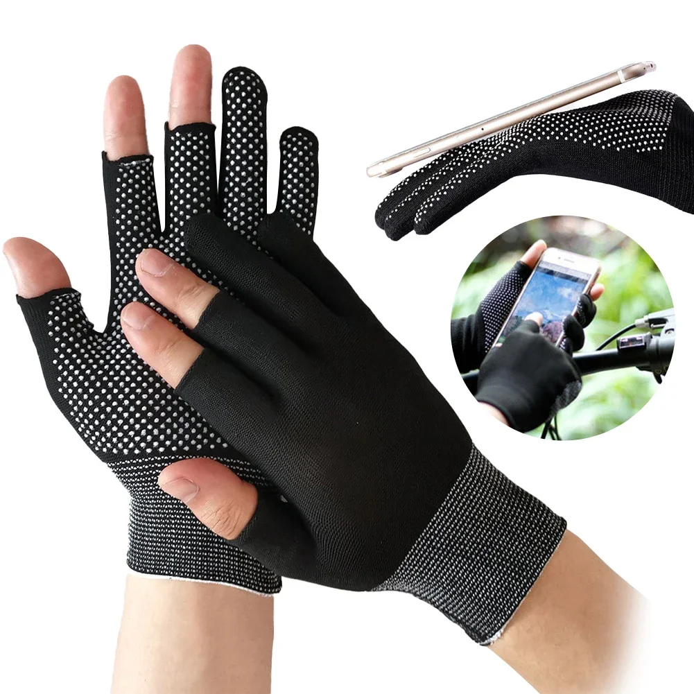 1Pair Non-Slip Motorcycle Gloves Racing Protective Gloves Motor Breathable Anti-UV Outdoor Sports Riding Motocross Gloves