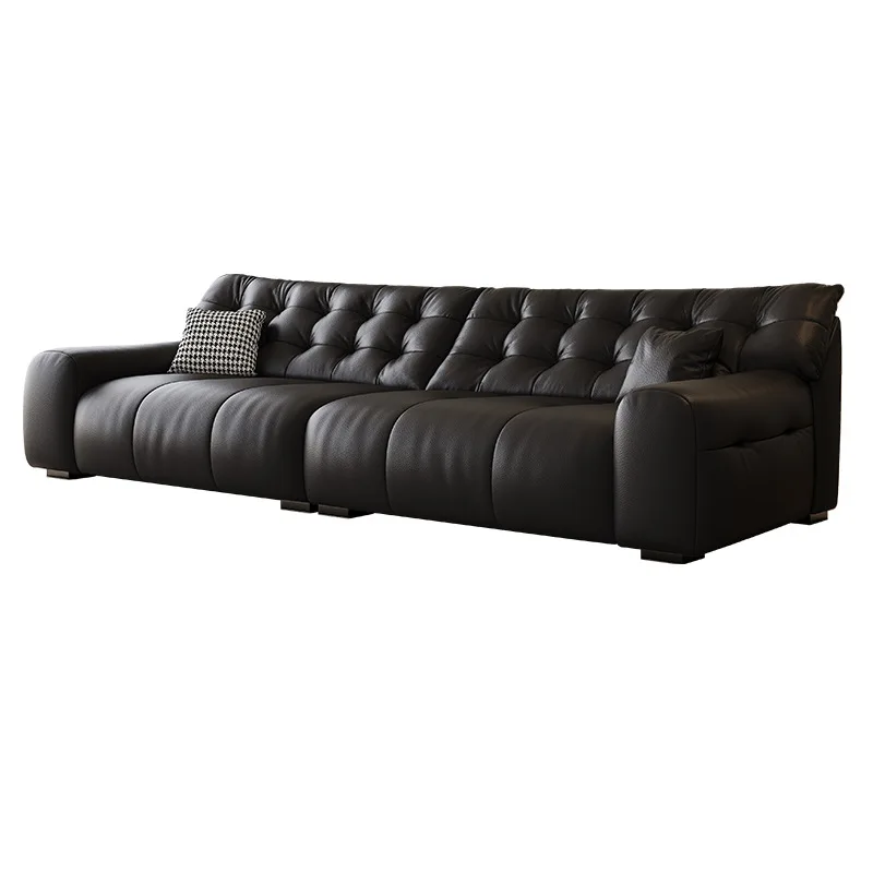 

Leather, sofa, small apartment, living room, straight row, elephant, ears, simple