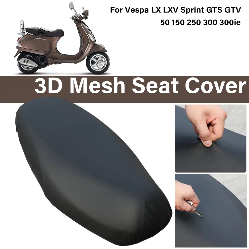 

For Vespa LX LXV Sprint GTS GTV 50 150 250 300 300ie Motorcycle Seat Cover Waterproof Dustproof UV Resistant