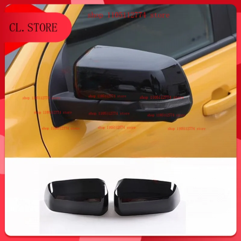 

Крышки боковых зеркал заднего вида автомобиля для Ford Ranger 2023-2024, глянцевый черный ABS