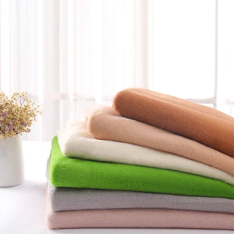 

Imitation Rex Rabbit Hair Thickened Plush Fabric Handmade Diy Background Decoration Wholesale Cloth by Meter Sewing Material
