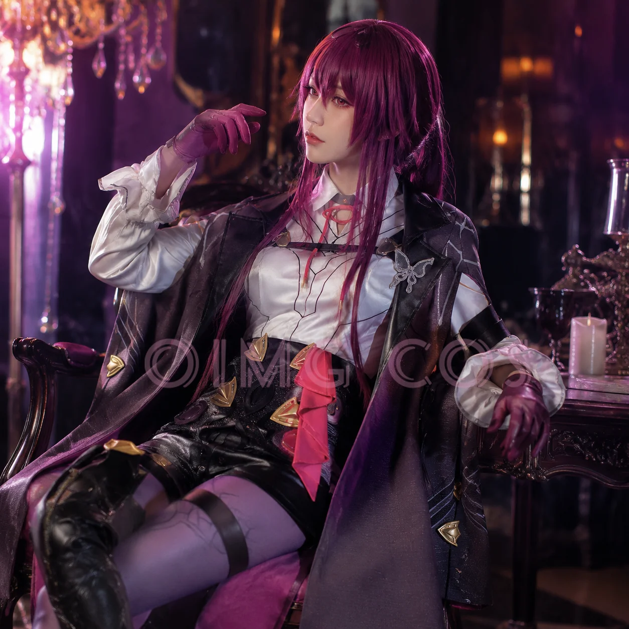 

High Quality Embroidery Kafka Cosplay Costume Honkai Star Rail Carnival Uniform Anime Halloween Costumes Women Game