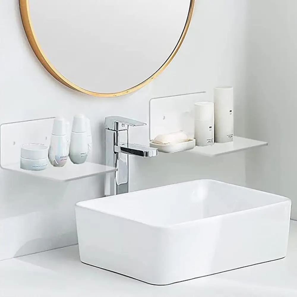 Transparent Design Transparent Wall Shelves Small Size Minimalist Floating Shelves Acrylic Decorative Acrylic Shelves