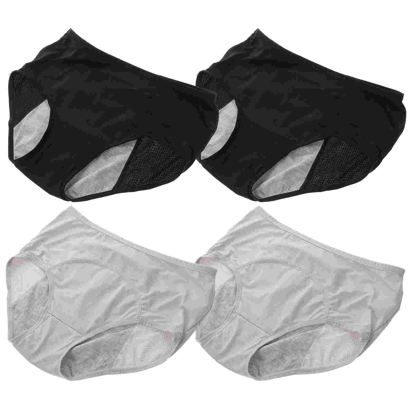 

4 Pcs Plus Size Sanitary Pants Menstrual Panties Period Underpants No Leak Ladies Lingerie