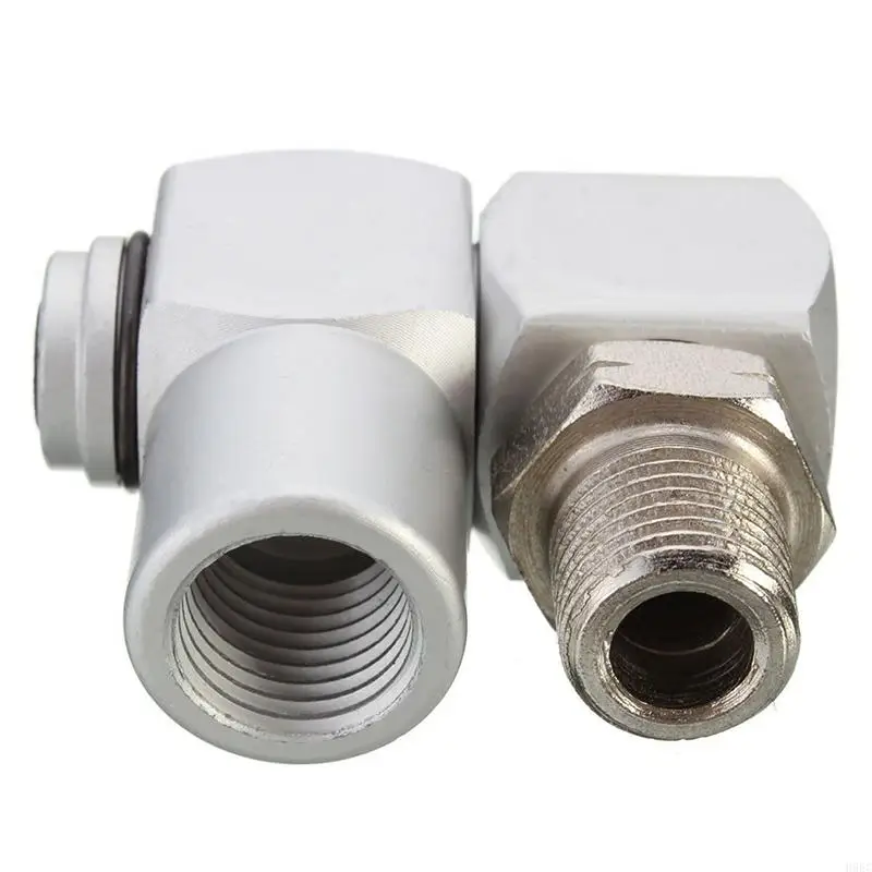 H9ec Universal 360 دوار 1/4 "BSP خرطوم موصل محول تدفق أداة الألومنيوم الساخنة