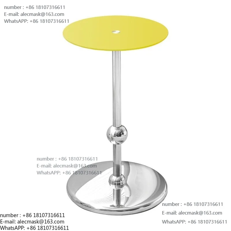 

Stainless steel round edge few shelves creative Internet celebrity milk tea coffee table living room sofa small coffee table