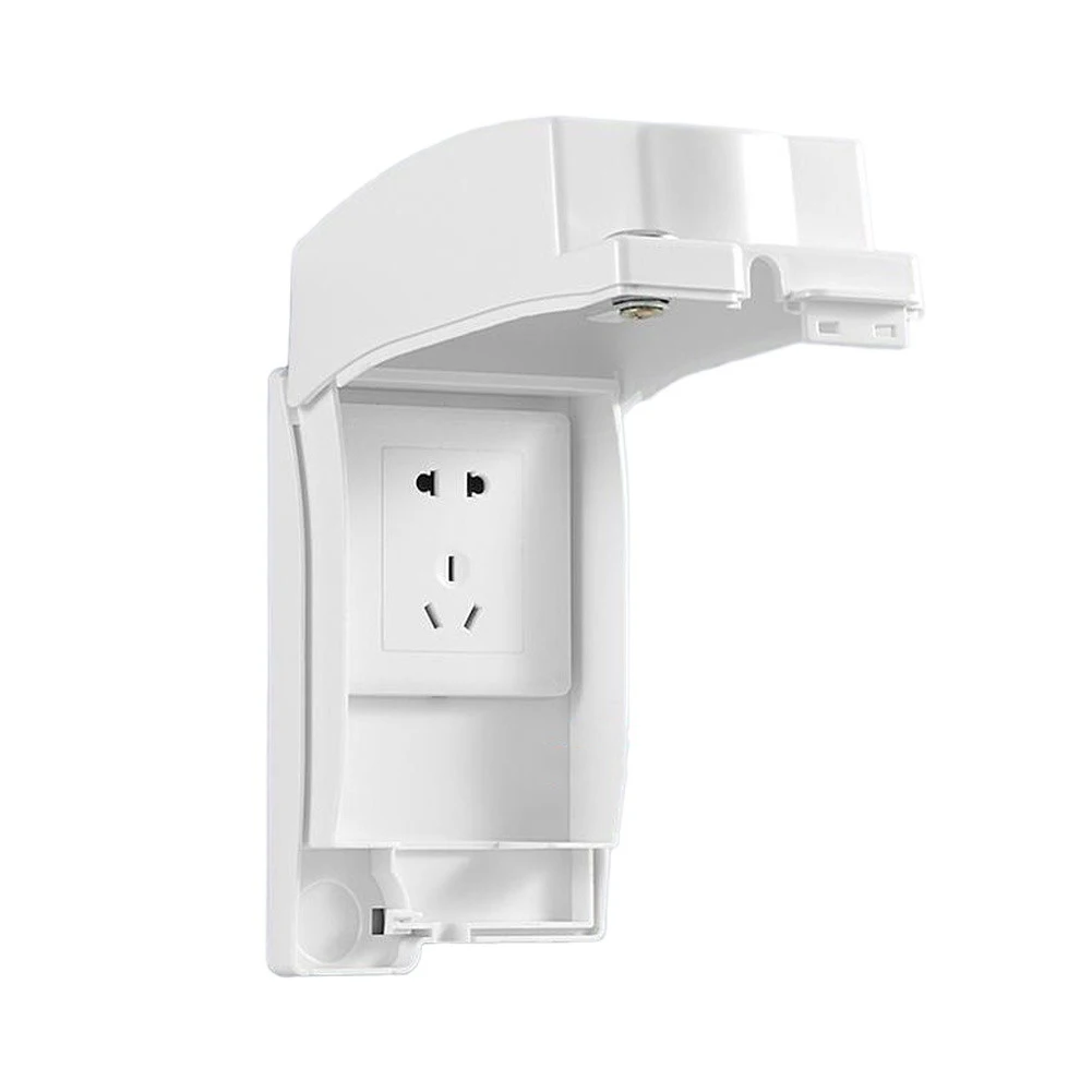 Glue Back Socket Shield Waterproof Socket Cover Robust Design Protection Effortless Attachment Smooth Face Cleaning