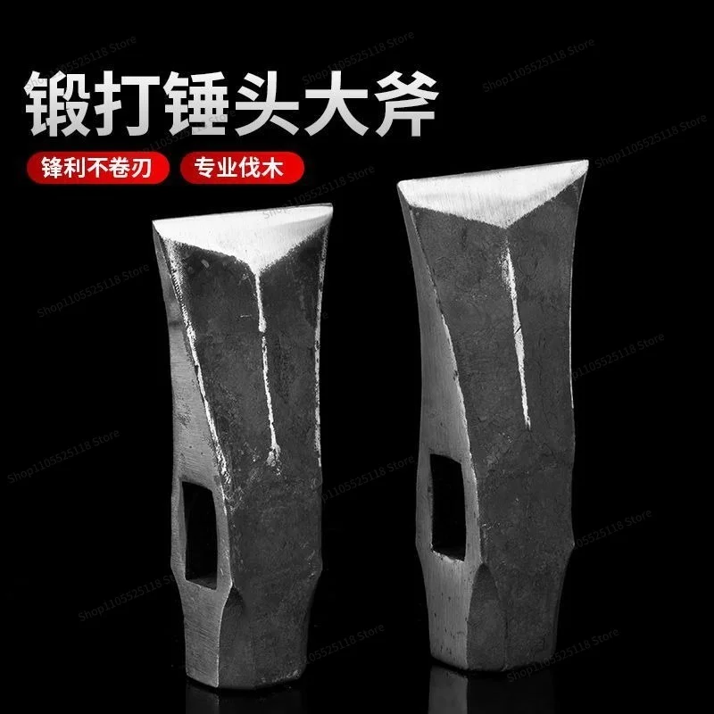 For Axe Large Rail Steel Hand Forged Mountain Chopping Firewood Chopping Trees Chopping Hammer Axe Knife Household Outdoor view 2
