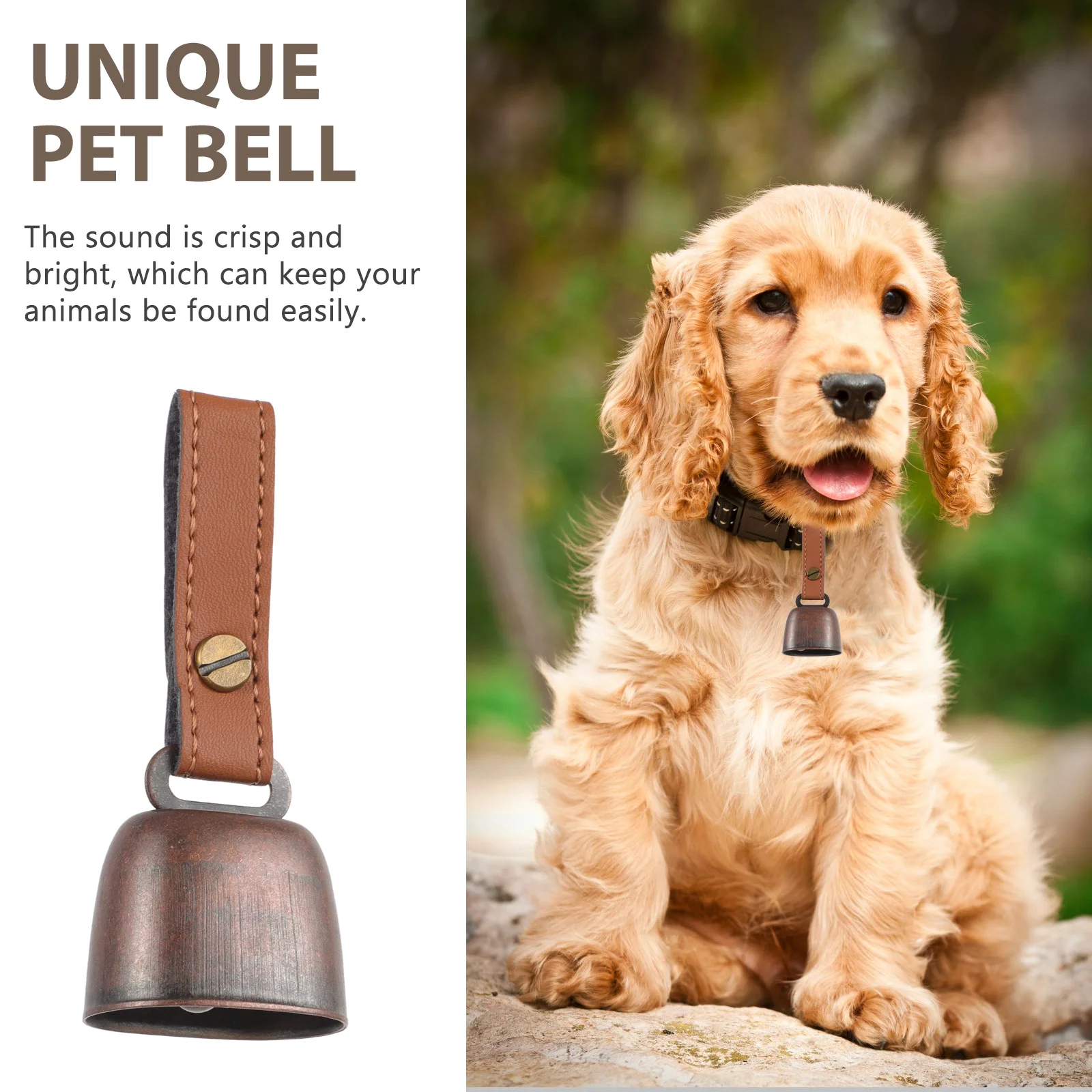 Buckle Iron Cowbell Metal Bear Bells Hanging for Pets Ringer Chime Puppy Climbing Anti Lost