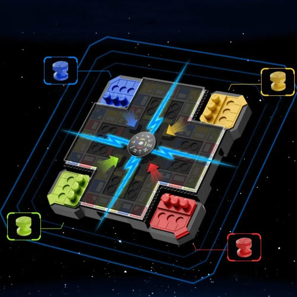 Multiplayer Vliegend schaakbordspel Kunststoffen Educatief elektronisch vliegend schaakspel Puzzel Draagbare tafelspellen Schaakspeelgoed
