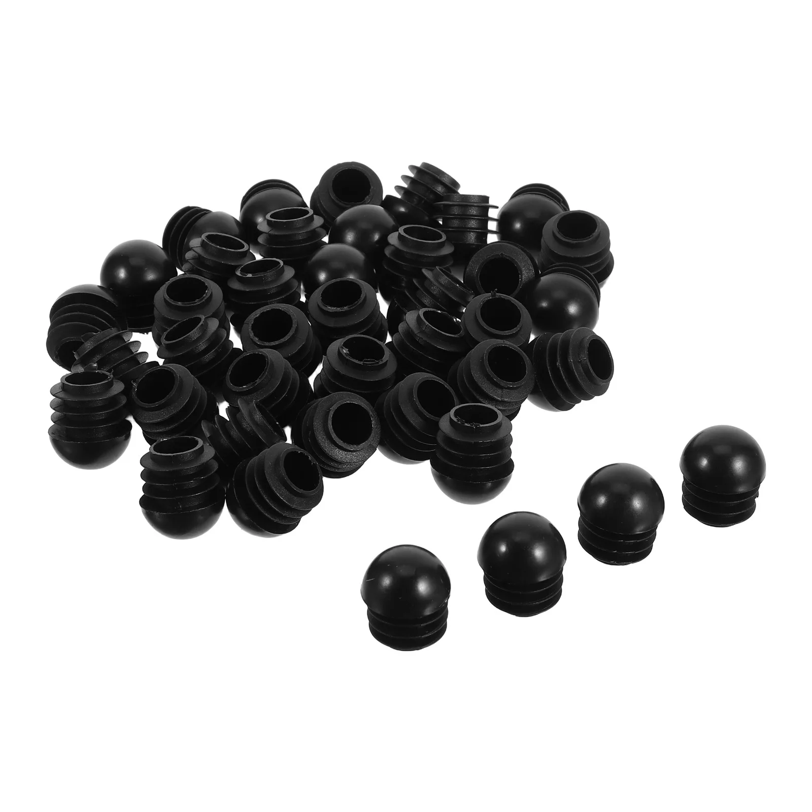 

40Pcs Round Plastic Tube End Caps Chair Leg Protectors Furniture Floor Protectors Noise Reducing Plastic Chair Covers 19mm