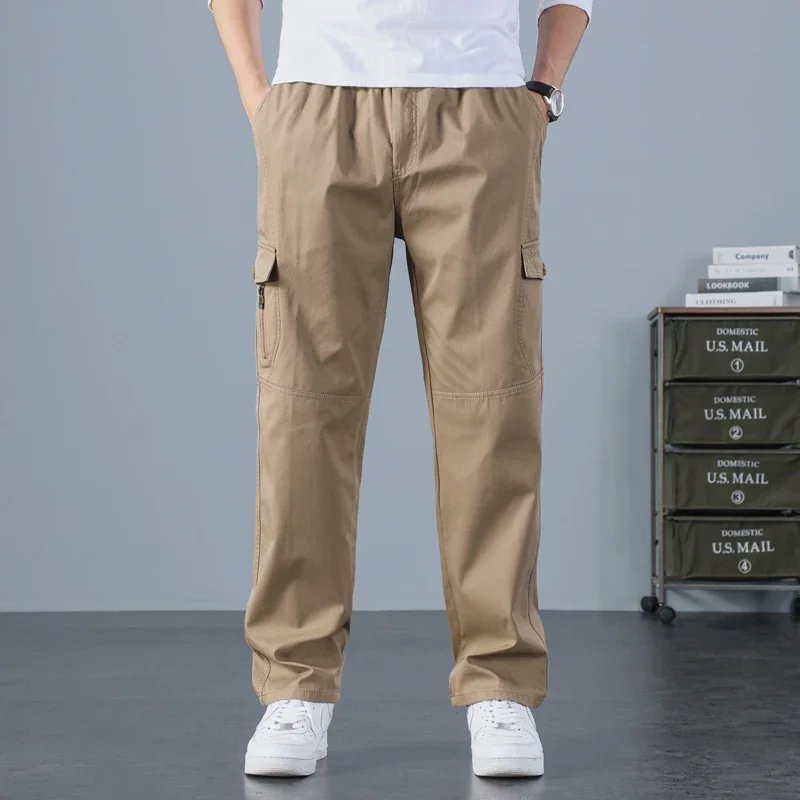 Pantaloni cargo Pantaloni per uomo Autunno Nuovi Abbigliamento da uomo Pantaloni sportivi Uomo Pantaloni stile militare Khkai Pantaloni da uomo 6XL