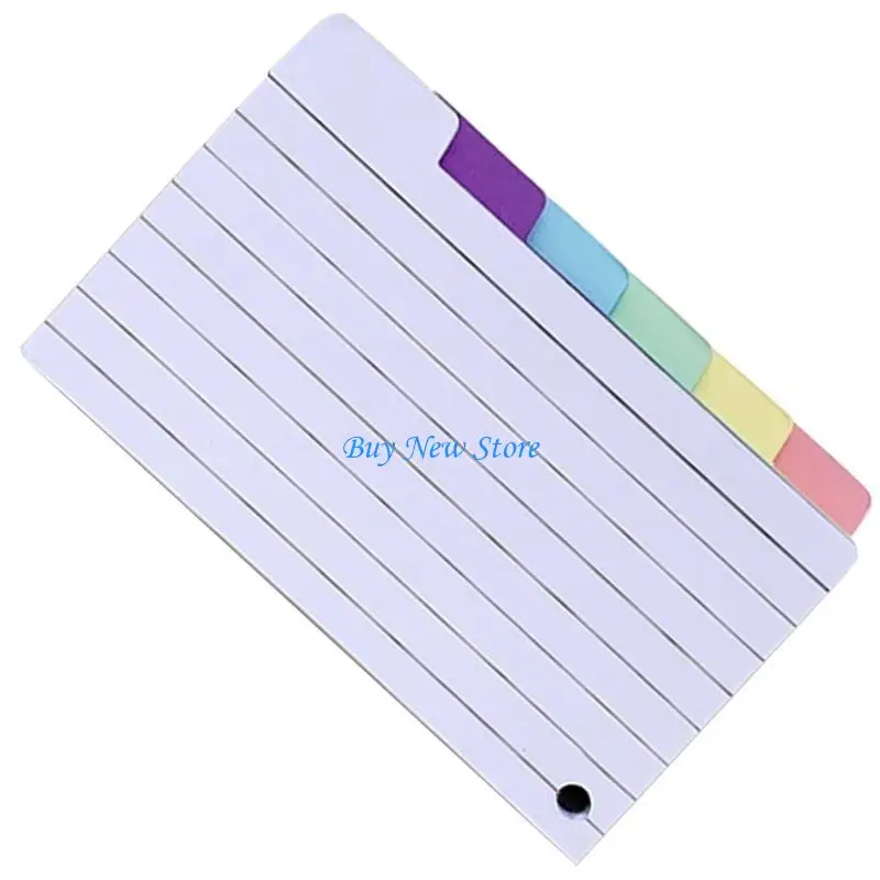 

20CE 3x5Inch Punched Index Cards Ruled Note Card Study Card for School, College