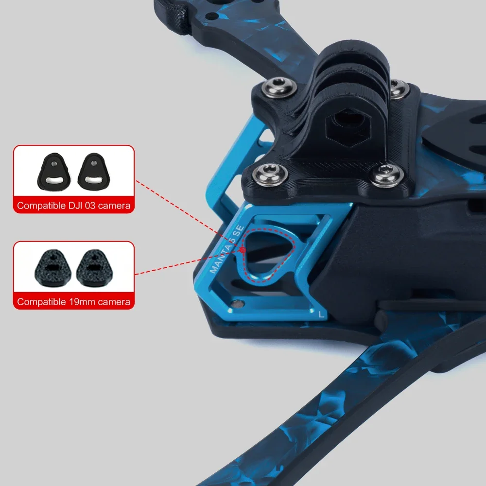 إطار Axisflying Manta 5 SE مقاس 5 بوصات لطائرة سباق FPV بدون طيار قاعدة عجلات 223 متر مناسبة لمحركات بحجم 220/222/223