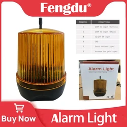 AC/DC 24V 230VAC LED Flash Alarm Lamp for Swing Sliding Gate Opener Barrier Gate - Outdoor Security Light